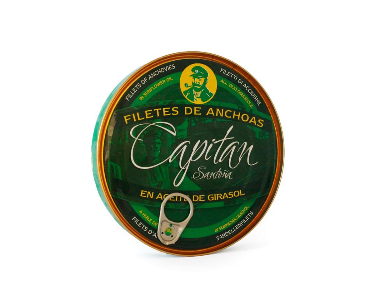 Acciughe in olio di girasole CAPITÁN 170g