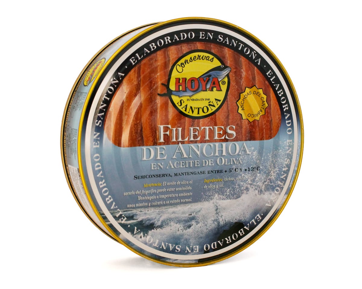 Anchois de Cantabrie à l'huile d'olive HOYA 500g