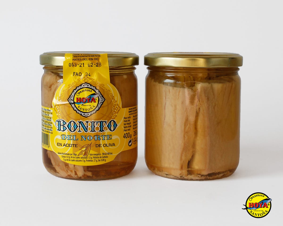 Tarro de Bonito del Norte en aceite de oliva HOYA 400g 2 Tarro de Bonito del Norte en aceite de oliva HOYA 400g - Image 2