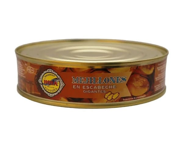 Un toque especial a tu mesa: Recetas con mejillones en conserva 5 Mejillones en escabeche GRANDES 20/30 piezas HOYA 490g